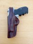 Pouzdro na pistoli CZ 75,85 - hnědé prošité Saleder LEVÉ - Te1